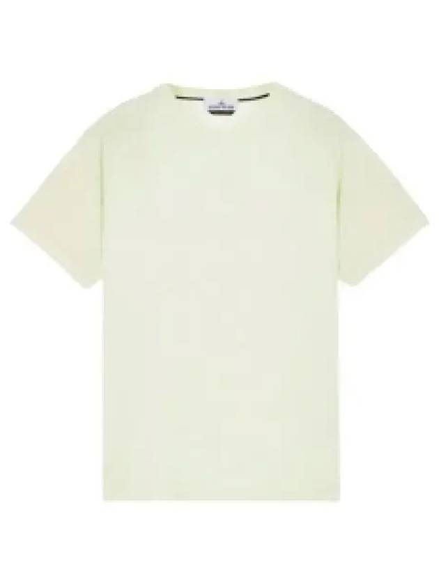 Garment Dyed Institutional One Print Cotton Jersey Short Sleeve T-Shirt Light Green - STONE ISLAND - BALAAN 2