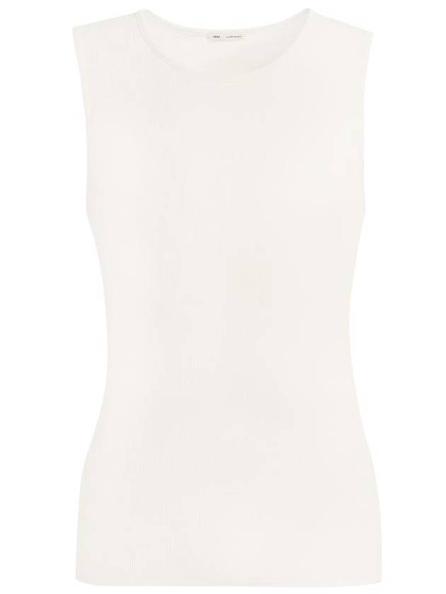 Ride Ribbed Long Tank Sleeveless White - AMI - BALAAN 2