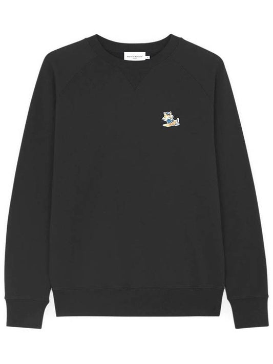 Dressed Fox Patch Classic Sweatshirt Black - MAISON KITSUNE - BALAAN 2