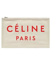 Logo Clutch Bag White - CELINE - BALAAN 2