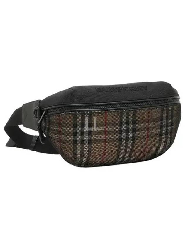 Sony Vintage Check Belt Bag Archive Beige Black - BURBERRY - BALAAN 2