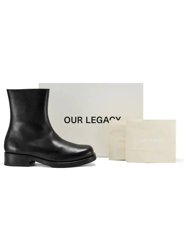 Camion Black Leather Zipper Ankle Boots - OUR LEGACY - BALAAN 5