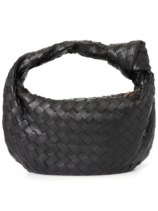 Teen Jodie Intrecciato Leather Tote Bag Black - BOTTEGA VENETA - BALAAN 5