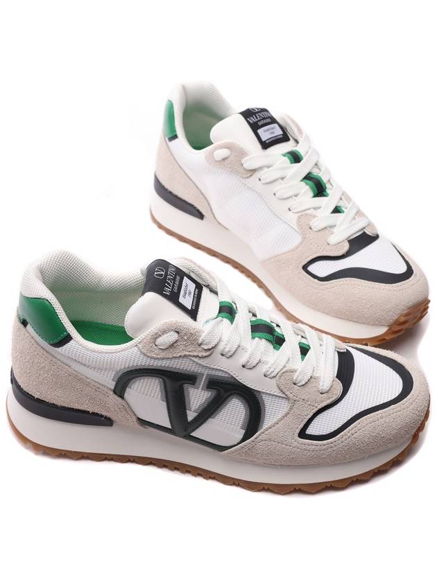 V Logo Face Low Top Sneakers White - VALENTINO - BALAAN 6