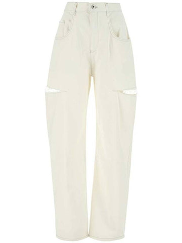 Distressed Denim Jeans White - MAISON MARGIELA - BALAAN 1