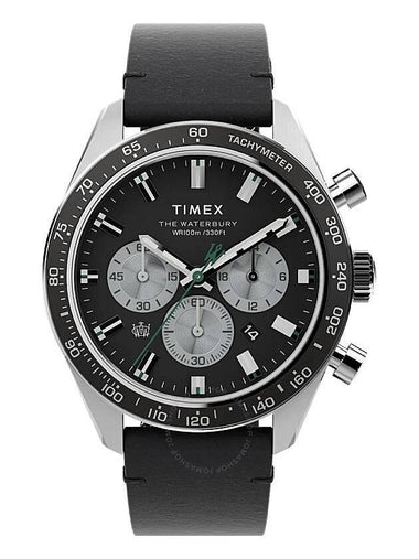 Timex Waterbury Chronograph Quartz Black Dial Men's Watch TW2V42500 - TIMEX - BALAAN 1