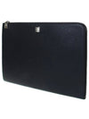 Grained Leather Gusset Clutch Bag Black - GIVENCHY - BALAAN.