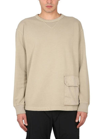 Pocket Cotton Sweatshirt Taupe - TEN C - BALAAN 2