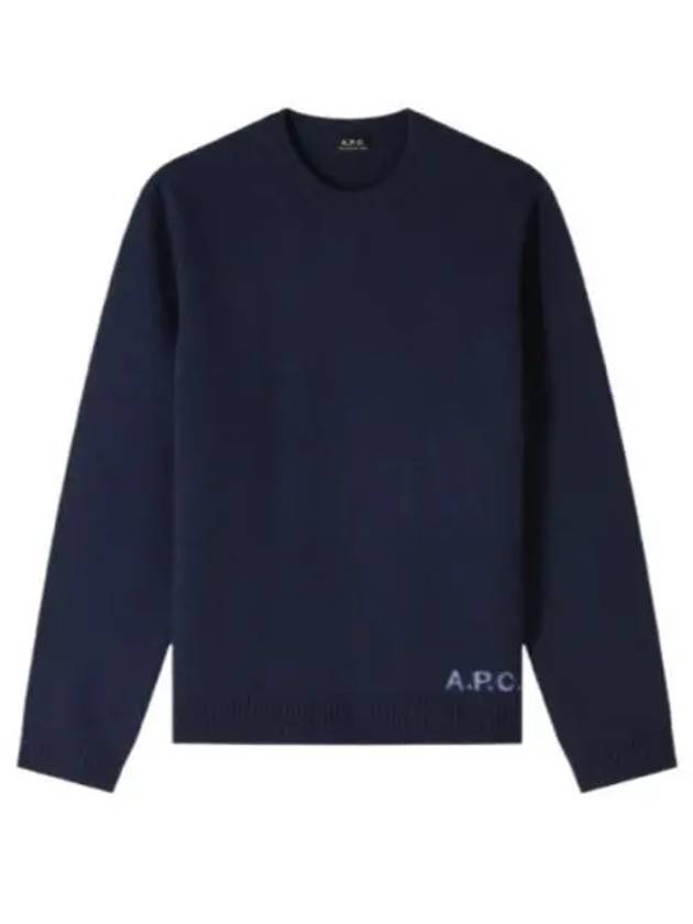 Edward Intarsia Knit Top Dark Navy - A.P.C. - BALAAN 2