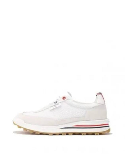 Thom Women Browne Nylon Tech Runner Low Top Sneakers Grey White - THOM BROWNE - BALAAN 2