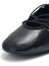 Women s PINA Cotton Canvas Ballerina Shoes Black SH0003 BK - PALOMA WOOL - BALAAN 6