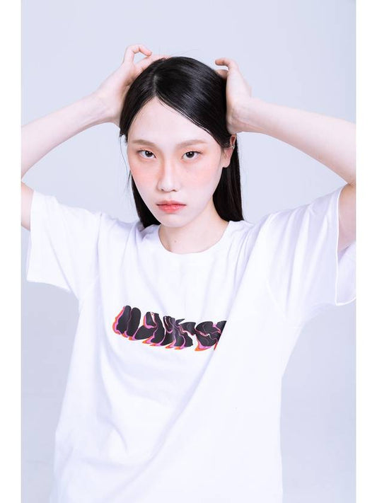 Twisted Logo T shirt White - NAAIEEN - BALAAN 2