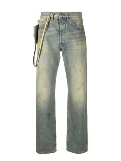 Distressed Effect Cotton Jeans Blue - MAISON MARGIELA - BALAAN 2