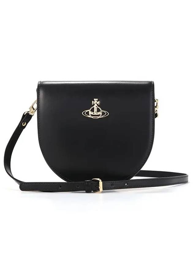 Sarah Saddle Cross Bag Black - VIVIENNE WESTWOOD - BALAAN 3