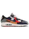 womens air max 90 legacy sneakers navy light bone - NIKE - BALAAN 3