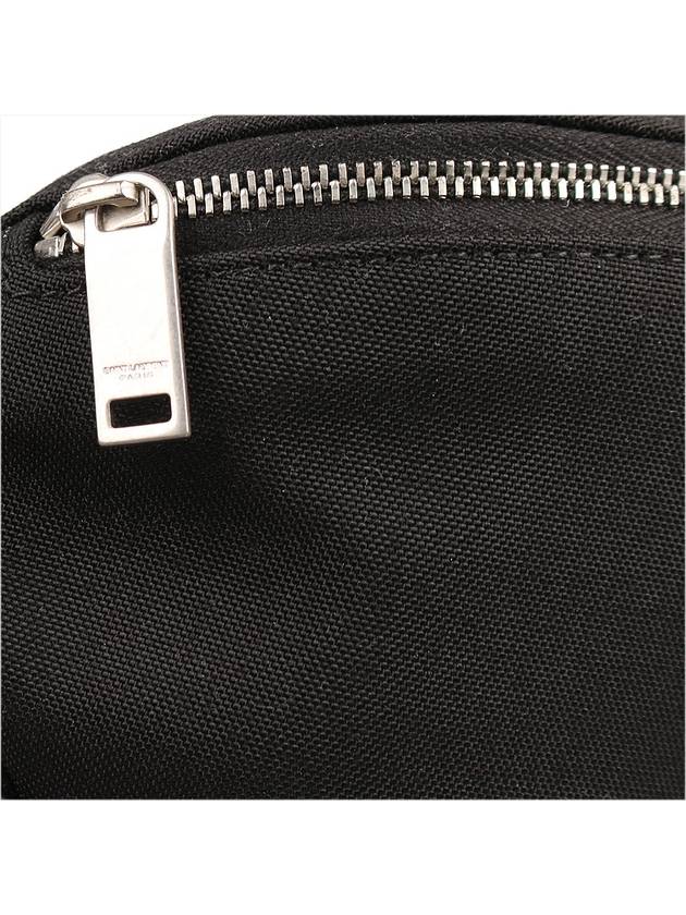 Cassandre Classic Canvas Leather Belt Bag Black - SAINT LAURENT - 8