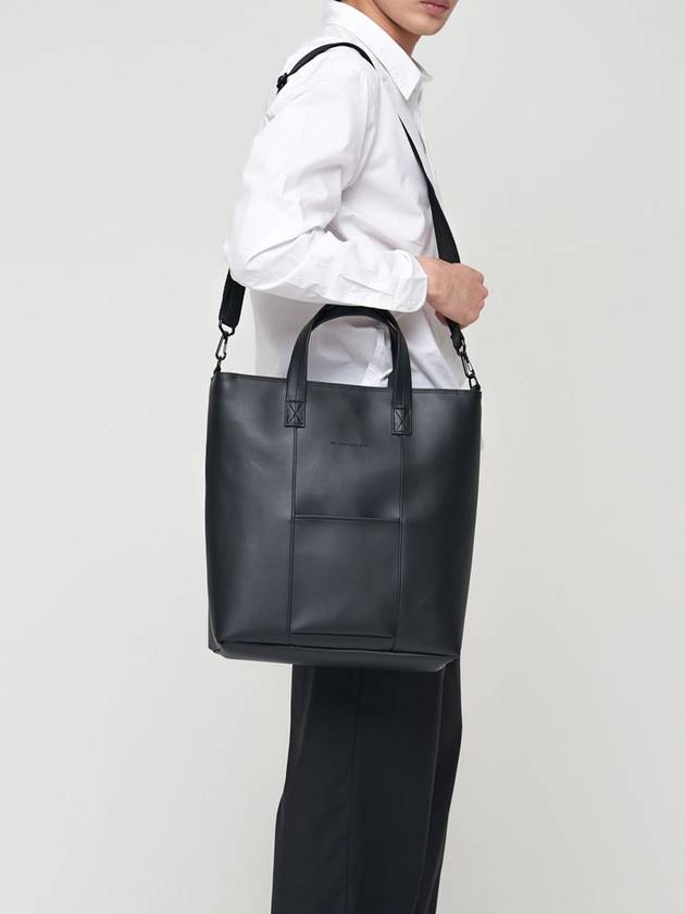 Modesto HQ Leather Cross Tote Bag Black - NATIONAL PUBLICITY - BALAAN 6