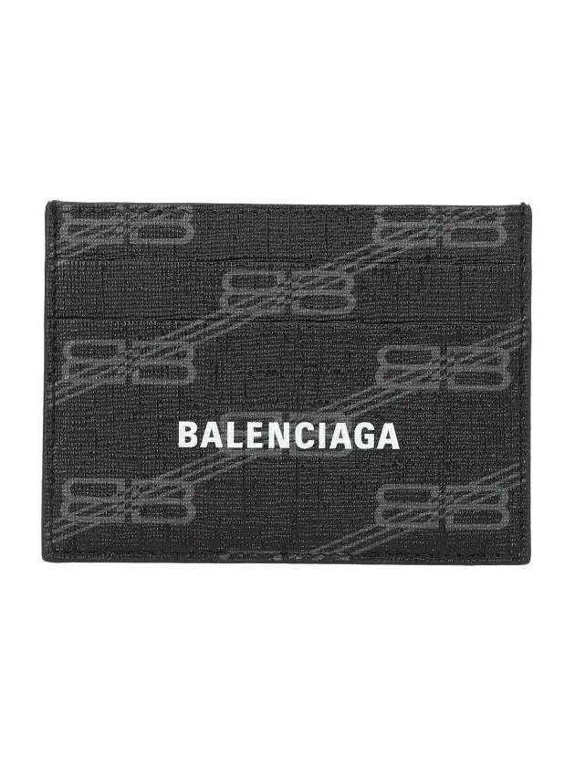 BB Monogram Card Wallet Black - BALENCIAGA - BALAAN 2