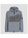 Flatt Nylon Garment Dyeing Hooded Jacket Griffin Grey - CP COMPANY - BALAAN 2