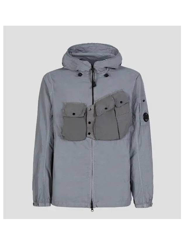 Flatt Nylon Garment Dyeing Hooded Jacket Griffin Grey - CP COMPANY - BALAAN 2