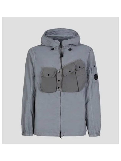 Flatt Nylon Garment Dyeing Hooded Jacket Griffin Grey - CP COMPANY - BALAAN 2