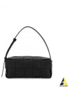 Brick Cassette Intrecciato Small Shoulder Bag Black - BOTTEGA VENETA - BALAAN 2