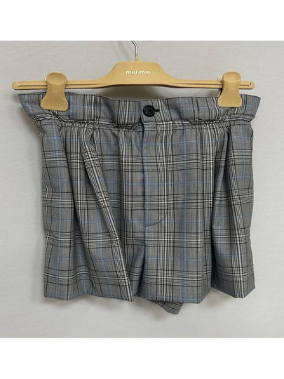 Galles Check Short Pants 25 - MIU MIU - BALAAN 2