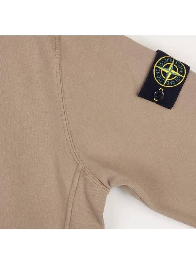 Wappen Patch Crew Neck Cotton Sweatshirt Beige - STONE ISLAND - BALAAN 5