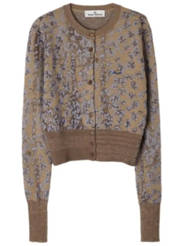 Leopard Crop Cardigan Brown - VIVIENNE WESTWOOD - BALAAN 3