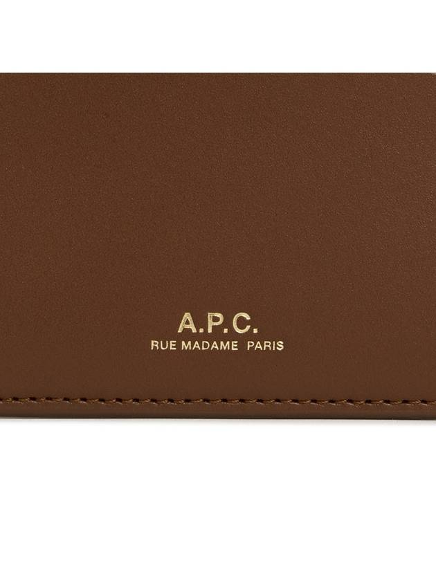 Demi Lune Card Wallet Brown - A.P.C. - BALAAN 6