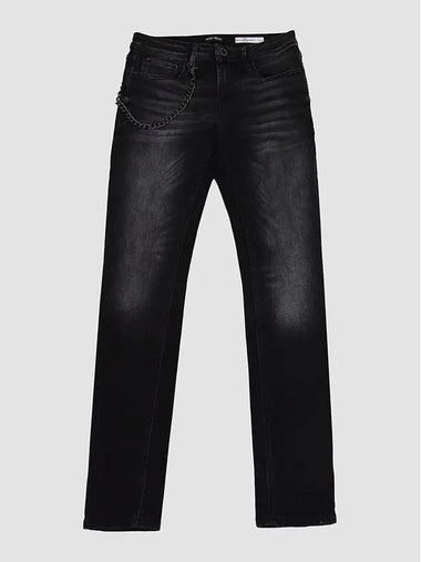 Men's spandex jeans tapered black jeans JN141 - IKALOOOK - BALAAN 1