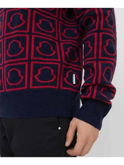 9C00016 M1242 755 Navy Red Men’s Knit - MONCLER - BALAAN 2