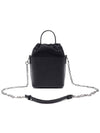 5AC Number Logo Texture Leather Bucket Bag Black - MAISON MARGIELA - BALAAN 5