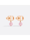 Petite CD Resin Pearl Earrings Pink - DIOR - BALAAN 3