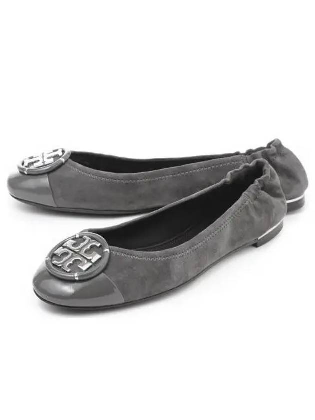 Logo Leather Flat Grey - TORY BURCH - BALAAN 2