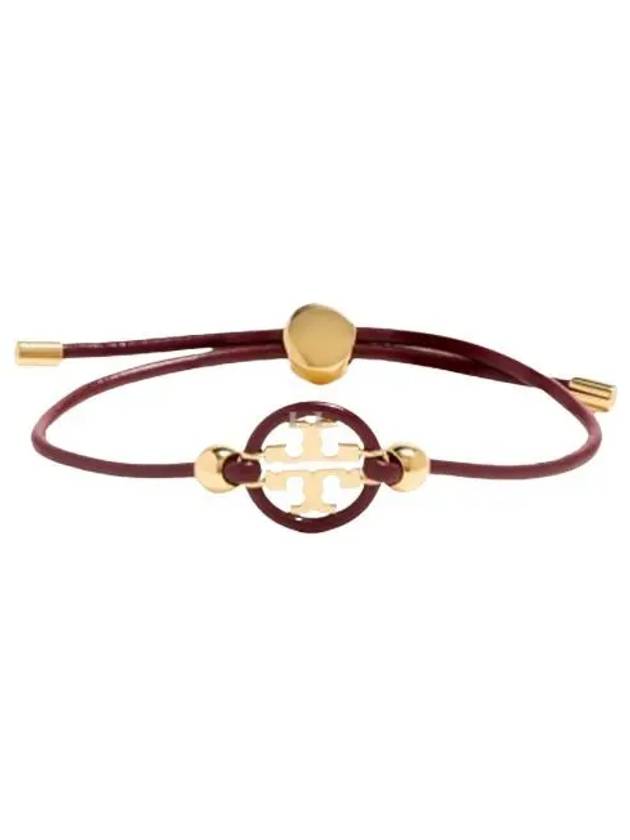 Women Miller Slider Bracelet Gold Burgundy - TORY BURCH - BALAAN 2