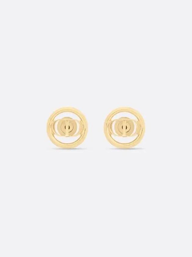 30 Montaigne Stud Earrings Gold - DIOR - BALAAN 2