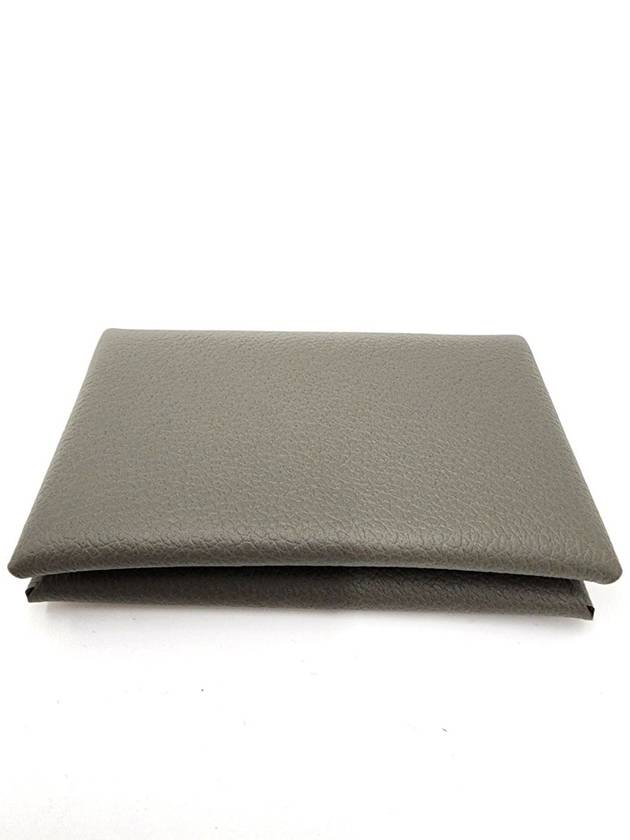 Calvi Card Wallet Gris - HERMES - BALAAN 3