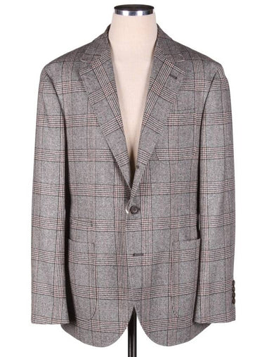 MN4417BND Virgin wool check blazer - BRUNELLO CUCINELLI - BALAAN 1