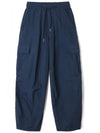 Tasran Cut Detail Cargo Parachute Wide Pants Navy - INDUST - BALAAN 1