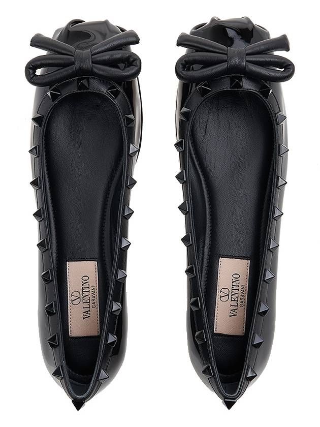 Women's Rockstud Flats Black - VALENTINO - BALAAN 7