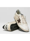 Ball Star Low Top Sneakers Burgundy White Beige - GOLDEN GOOSE - BALAAN 5