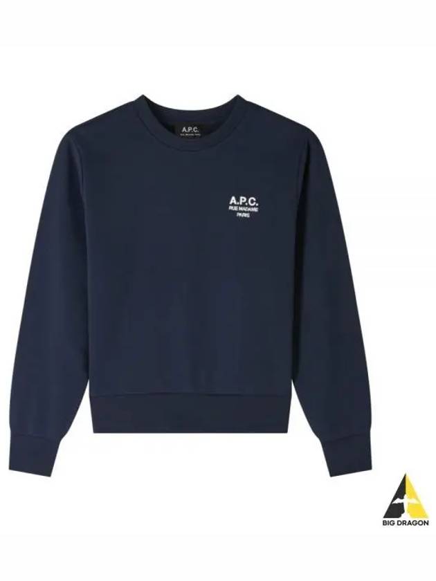 Rue Madame Cotton Sweatshirt Navy - A.P.C. - BALAAN 2