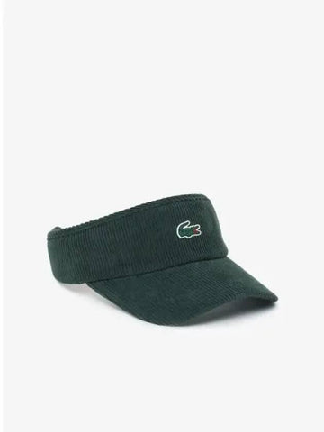 Golf corduroy sun visor RK345E 54N YZP domestic product GQ2N24071971482 - LACOSTE - BALAAN 1