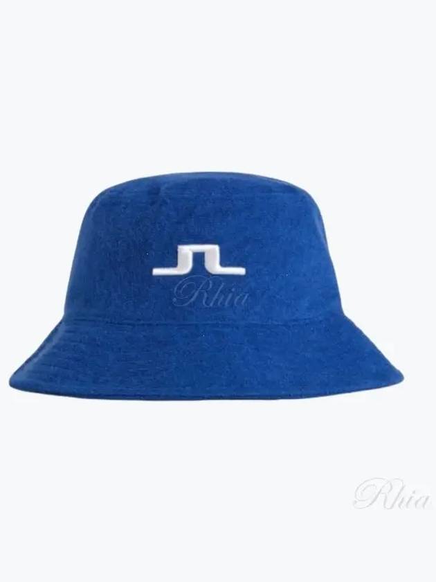 Men's Terry Embroidered Logo Bucket Hat Sodalite Blue - J.LINDEBERG - BALAAN 2