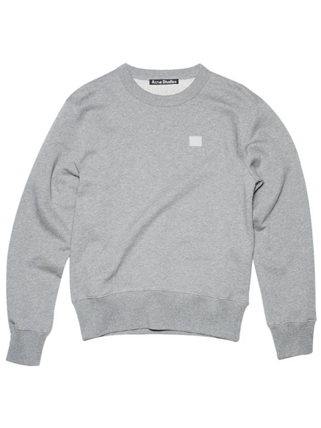 Face Patch Crew Neck Sweatshirt Melange Grey - ACNE STUDIOS - BALAAN 2