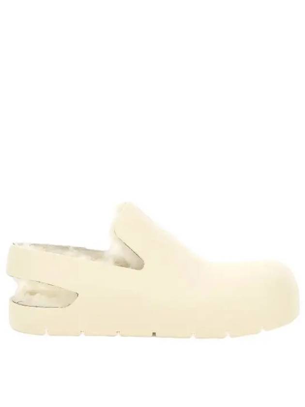 Shearling Puddle Sandals Off White - BOTTEGA VENETA - BALAAN 2