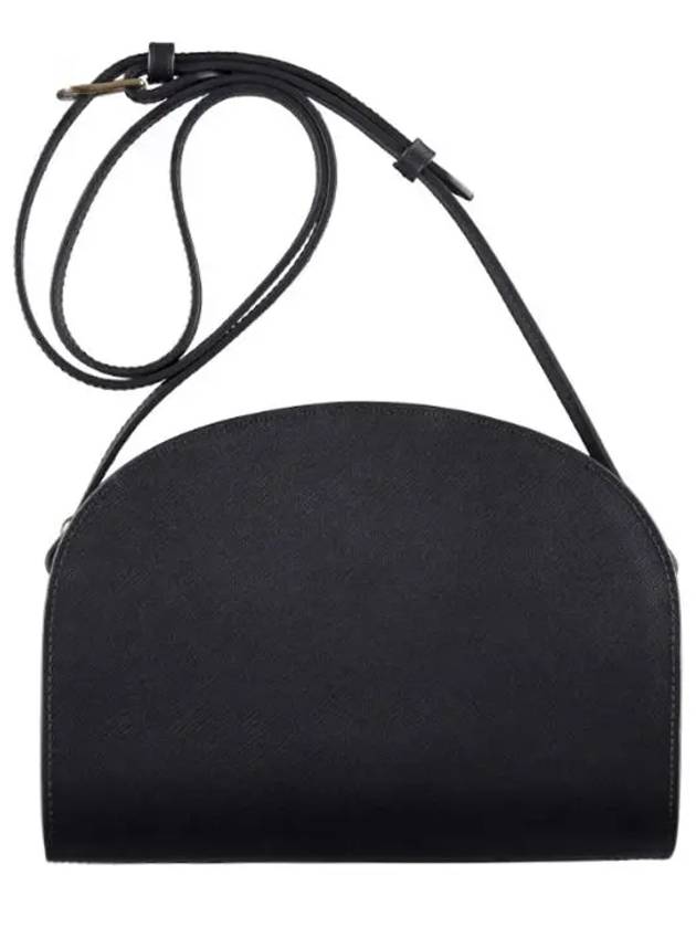 Women's Demil Lune Half Moon Shoulder Cross Bag Black - A.P.C. - BALAAN 3