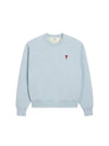 Cotton Heart Logo Sweatshirt Blue - AMI - BALAAN 2