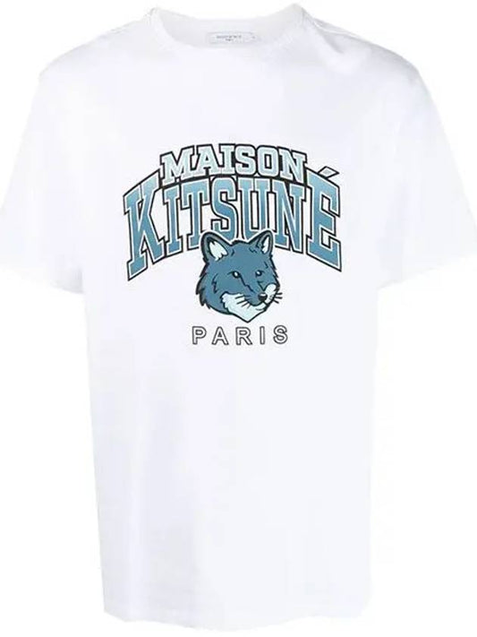 Campus Fox Relaxed Short Sleeve T-Shirt White - MAISON KITSUNE - BALAAN 2